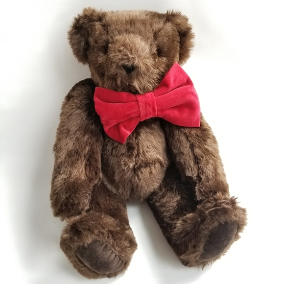 Vintage Vermont Teddy Bear Brown  Adjustable Limbs 16" - Picture 1 of 6
